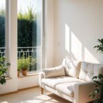 Serene sunlit corner